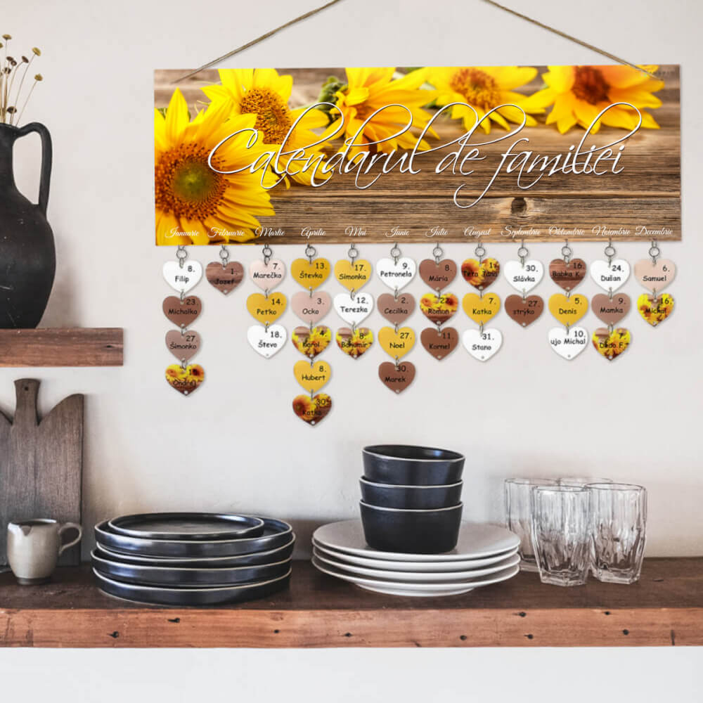 Calendar de familie Sunflower