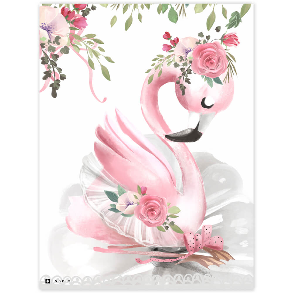 Pictură pentru fetițe - Flamingo