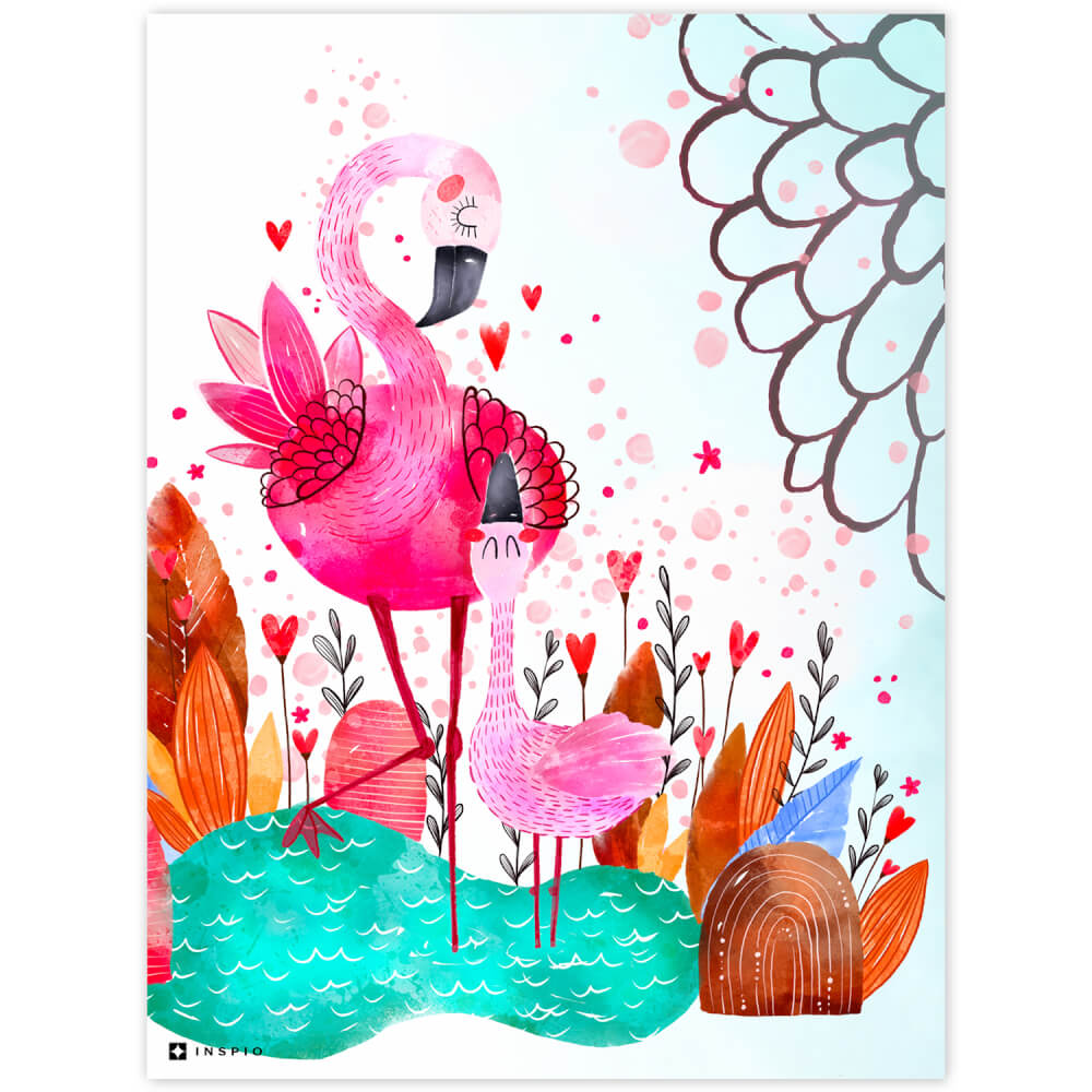 Imagini pentru perete - Flamingo roz